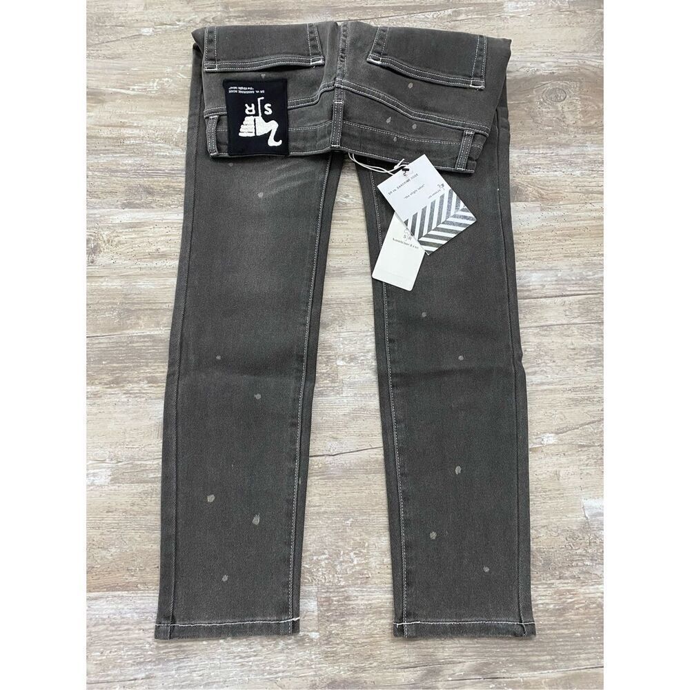 Sandrine Rose x Free People Polka Grey Denim Jeans Sz 26